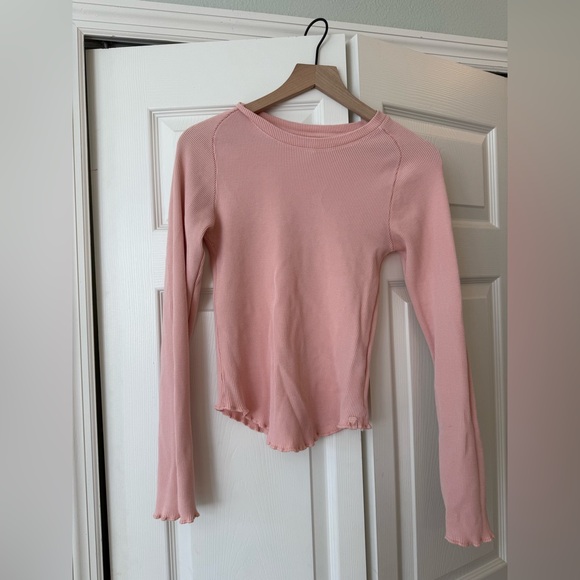 Free People Tops - FREE PEOPLE pink We The Free Easy Does It Tee